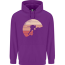 Rock Climber Climbing Mountaineering Childrens Kids Hoodie Purple