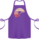 Rock Climber Climbing Mountaineering Cotton Apron 100% Organic Purple