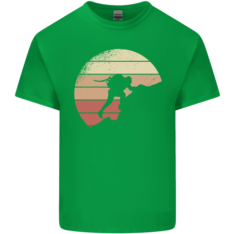 Rock Climber Climbing Mountaineering Kids T-Shirt Childrens Irish Green