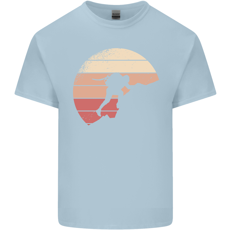 Rock Climber Climbing Mountaineering Kids T-Shirt Childrens Light Blue