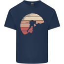 Rock Climber Climbing Mountaineering Kids T-Shirt Childrens Navy Blue