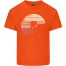 Rock Climber Climbing Mountaineering Kids T-Shirt Childrens Orange