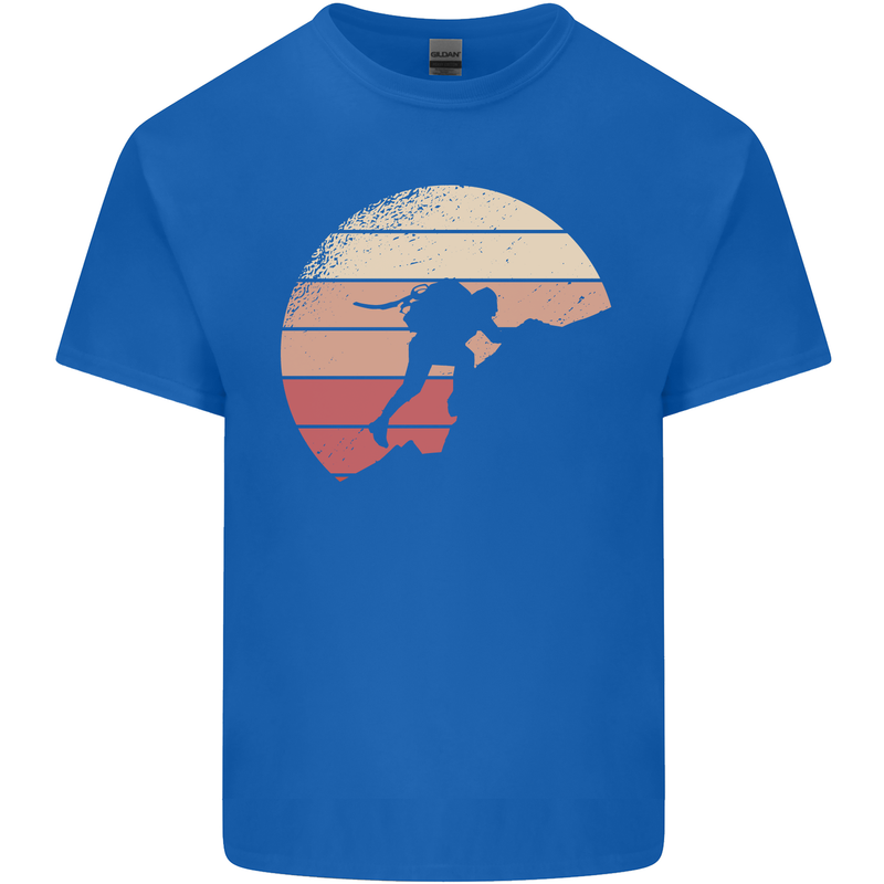 Rock Climber Climbing Mountaineering Kids T-Shirt Childrens Royal Blue