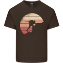Rock Climber Climbing Mountaineering Mens Cotton T-Shirt Tee Top Dark Chocolate