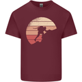 Rock Climber Climbing Mountaineering Mens Cotton T-Shirt Tee Top Maroon