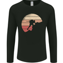 Rock Climber Climbing Mountaineering Mens Long Sleeve T-Shirt Black