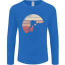 Rock Climber Climbing Mountaineering Mens Long Sleeve T-Shirt Royal Blue