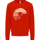 Rock Climber Climbing Mountaineering Mens Sweatshirt Jumper Bright Red