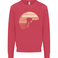 Rock Climber Climbing Mountaineering Mens Sweatshirt Jumper Heliconia