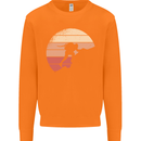 Rock Climber Climbing Mountaineering Mens Sweatshirt Jumper Orange