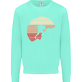 Rock Climber Climbing Mountaineering Mens Sweatshirt Jumper Peppermint
