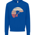 Rock Climber Climbing Mountaineering Mens Sweatshirt Jumper Royal Blue