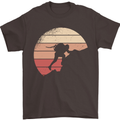 Rock Climber Climbing Mountaineering Mens T-Shirt 100% Cotton Dark Chocolate