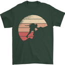 Rock Climber Climbing Mountaineering Mens T-Shirt 100% Cotton Forest Green