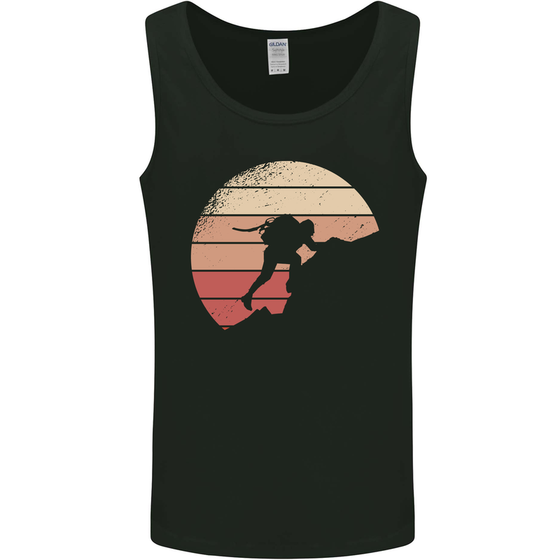 Rock Climber Climbing Mountaineering Mens Vest Tank Top Black