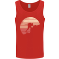 Rock Climber Climbing Mountaineering Mens Vest Tank Top Red