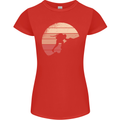 Rock Climber Climbing Mountaineering Womens Petite Cut T-Shirt Red
