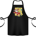 Rock Climbing Santa Funny Christmas Climber Cotton Apron 100% Organic Black