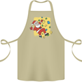 Rock Climbing Santa Funny Christmas Climber Cotton Apron 100% Organic Khaki