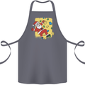 Rock Climbing Santa Funny Christmas Climber Cotton Apron 100% Organic Steel