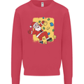 Rock Climbing Santa Funny Christmas Climber Kids Sweatshirt Jumper Heliconia