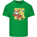 Rock Climbing Santa Funny Christmas Climber Kids T-Shirt Childrens Irish Green