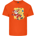 Rock Climbing Santa Funny Christmas Climber Kids T-Shirt Childrens Orange