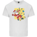 Rock Climbing Santa Funny Christmas Climber Kids T-Shirt Childrens White