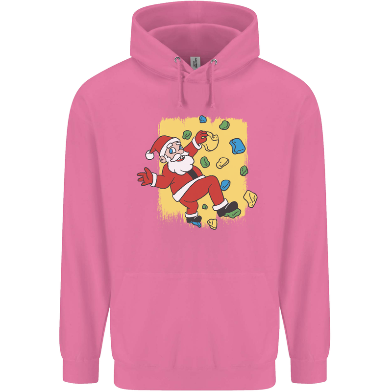 Rock Climbing Santa Funny Christmas Climber Mens 80% Cotton Hoodie Azelea