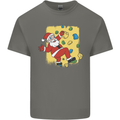 Rock Climbing Santa Funny Christmas Climber Mens Cotton T-Shirt Tee Top Charcoal