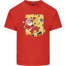 Rock Climbing Santa Funny Christmas Climber Mens Cotton T-Shirt Tee Top Red