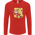 Rock Climbing Santa Funny Christmas Climber Mens Long Sleeve T-Shirt Red