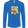 Rock Climbing Santa Funny Christmas Climber Mens Long Sleeve T-Shirt Royal Blue