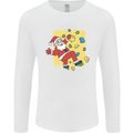 Rock Climbing Santa Funny Christmas Climber Mens Long Sleeve T-Shirt White