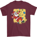 Rock Climbing Santa Funny Christmas Climber Mens T-Shirt 100% Cotton Maroon