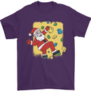Rock Climbing Santa Funny Christmas Climber Mens T-Shirt 100% Cotton Purple