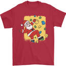Rock Climbing Santa Funny Christmas Climber Mens T-Shirt 100% Cotton Red
