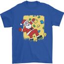 Rock Climbing Santa Funny Christmas Climber Mens T-Shirt 100% Cotton Royal Blue