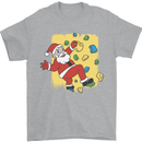 Rock Climbing Santa Funny Christmas Climber Mens T-Shirt 100% Cotton Sports Grey