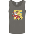 Rock Climbing Santa Funny Christmas Climber Mens Vest Tank Top Charcoal