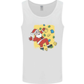 Rock Climbing Santa Funny Christmas Climber Mens Vest Tank Top White