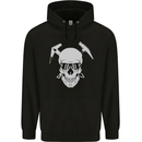 Rock Climbing Skull Mountain Climber Childrens Kids Hoodie Black