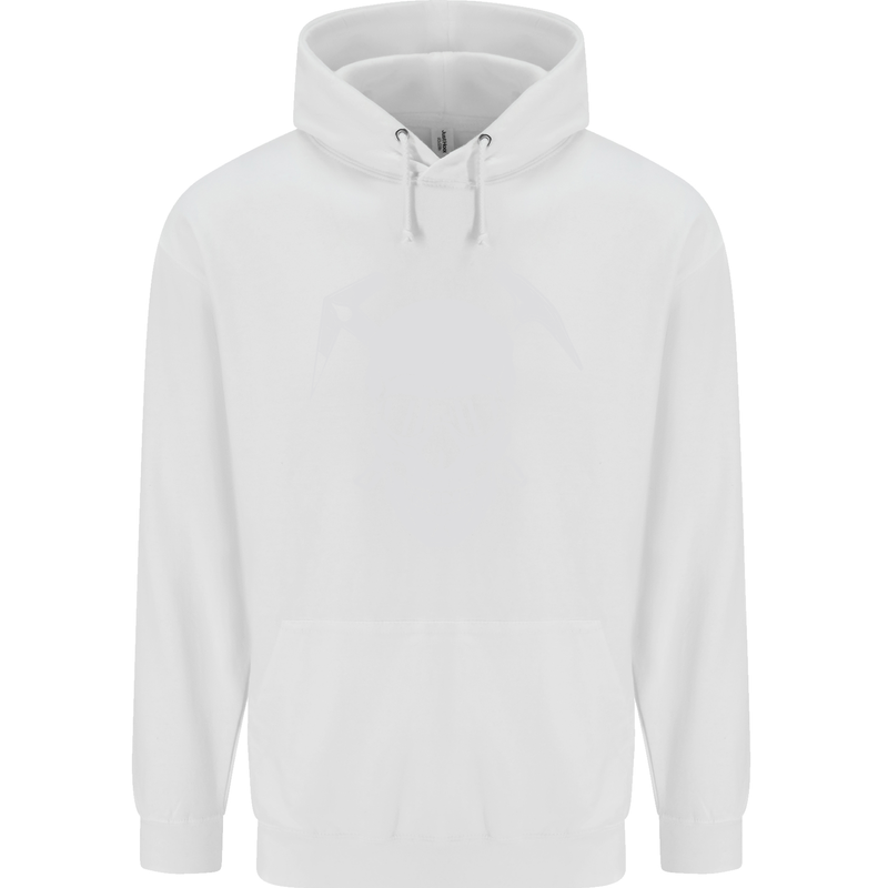 Rock Climbing Skull Mountain Climber Childrens Kids Hoodie White