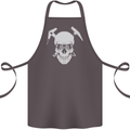 Rock Climbing Skull Mountain Climber Cotton Apron 100% Organic Dark Grey