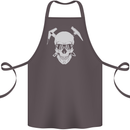 Rock Climbing Skull Mountain Climber Cotton Apron 100% Organic Dark Grey
