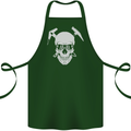 Rock Climbing Skull Mountain Climber Cotton Apron 100% Organic Forest Green