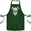 Rock Climbing Skull Mountain Climber Cotton Apron 100% Organic Forest Green