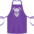 Rock Climbing Skull Mountain Climber Cotton Apron 100% Organic Purple