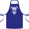 Rock Climbing Skull Mountain Climber Cotton Apron 100% Organic Royal Blue