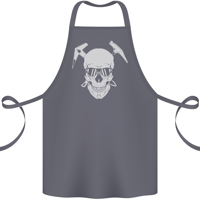 Rock Climbing Skull Mountain Climber Cotton Apron 100% Organic Steel